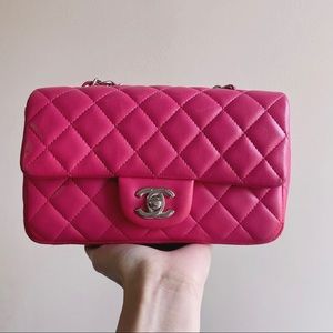 [SOLD] Chanel Mini Classic Flap Pink SHW 💕
